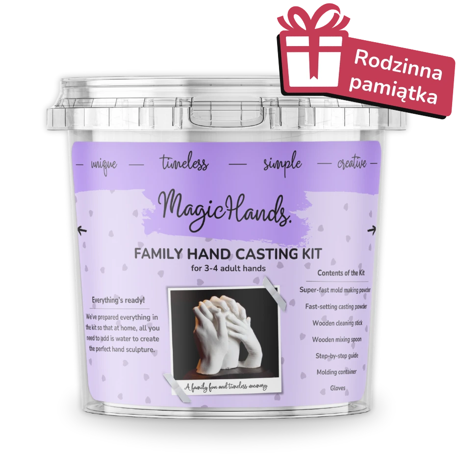 MagicHands. zestaw do odlewu dłoni – RODZINNY