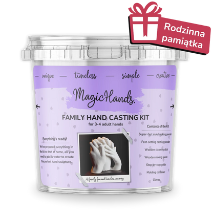 MagicHands. zestaw do odlewu dłoni – RODZINNY