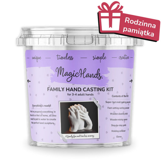 MagicHands. zestaw do odlewu dłoni – RODZINNY